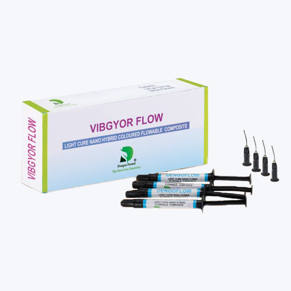Dengen Vibgyor Flow Light Cure Composite Coloured
